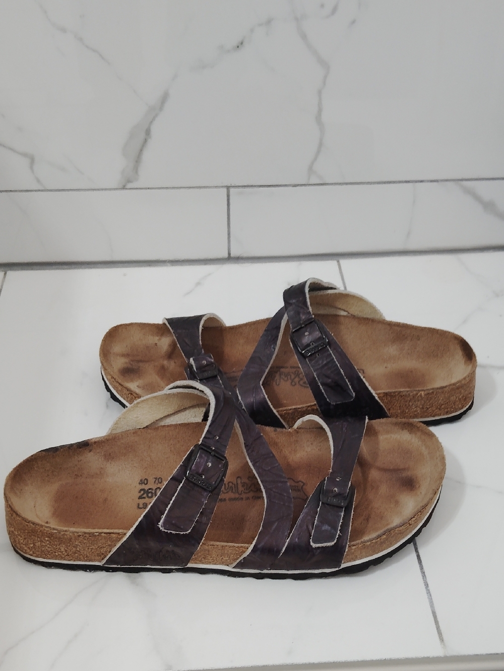 Birkenstock Black two strap Sandal - Picture 6 of 9